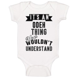 Its An Odeh Thing Essential Personalized Name Baby One Piece Its An Odeh Thing Essential Personalized Name Baby One Piece