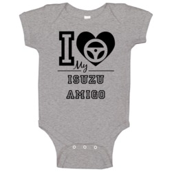 I Drive My Isuzu Amigo Heart Car Lover Baby One Piece I Drive My Isuzu Amigo Heart Car Lover Baby One Piece