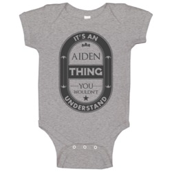 Its An Aiden Thing Beer Label Inspired Name Baby One Piece Its An Aiden Thing Beer Label Inspired Name Baby One Piece