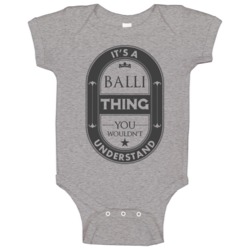 Its A Balli Thing Beer Label Inspired Name Baby One Piece Its A Balli Thing Beer Label Inspired Name Baby One Piece