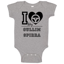 I Drive My Oullim Spirra Heart Car Lover Baby One Piece I Drive My Oullim Spirra Heart Car Lover Baby One Piece