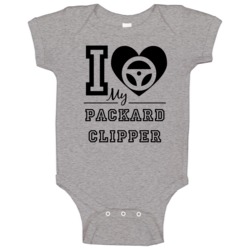 I Drive My Packard Clipper Heart Car Lover Baby One Piece I Drive My Packard Clipper Heart Car Lover Baby One Piece