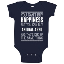 Buy An Ural 4320 Happiness Car Lover Baby One Piece Buy An Ural 4320 Happiness Car Lover Baby One Piece