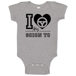 I Drive My Scion Tc Heart Car Lover Baby One Piece I Drive My Scion Tc Heart Car Lover Baby One Piece
