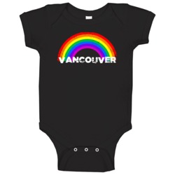 Vancouver Rainbow Pride City Baby One Piece Vancouver Rainbow Pride City Baby One Piece