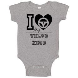 I Drive My Volvo Xc90 Heart Car Lover Baby One Piece I Drive My Volvo Xc90 Heart Car Lover Baby One Piece