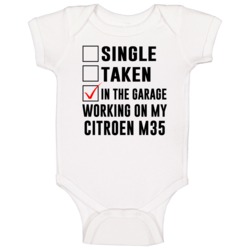 Single Taken Working On My Citroen M35 Funny Car Baby One Piece Single Taken Working On My Citroen M35 Funny Car Baby One Piece