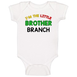 Im The Little Brother Branch Name Sibling Baby One Piece Im The Little Brother Branch Name Sibling Baby One Piece