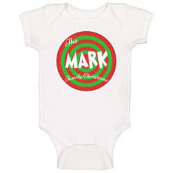 The Mark Family Christmas Last Name Baby One Piece The Mark Family Christmas Last Name Baby One Piece