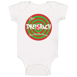 The Dreisbach Family Christmas Last Name Baby One Piece The Dreisbach Family Christmas Last Name Baby One Piece