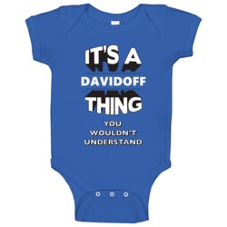 Its A Davidoff Thing Fun Graphic Personalized Name Baby One Piece Its A Davidoff Thing Fun Graphic Personalized Name Baby One Piece