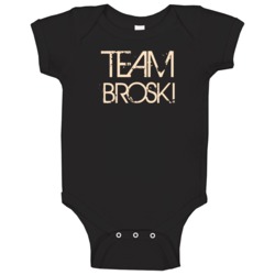 Team Sports Last First Name Broski Baby One Piece Team Sports Last First Name Broski Baby One Piece