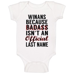 Winans Because Badass Isnt An Official Last Name Baby One Piece Winans Because Badass Isnt An Official Last Name Baby One Piece