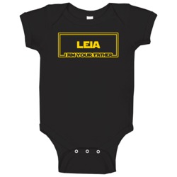 Leia I Am Your Father Funny Parody Baby One Piece Leia I Am Your Father Funny Parody Baby One Piece