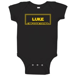 Luke I Am Your Father Funny Parody Baby One Piece Luke I Am Your Father Funny Parody Baby One Piece