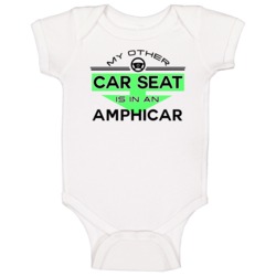 Car Seat In An Amphicar Funny Kids Car Baby One Piece