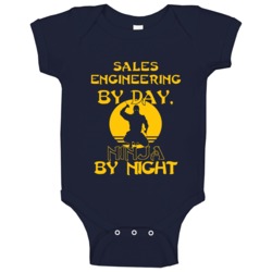 Sales Engineering By Day Ninja By Night Funny Baby One Piece Sales Engineering By Day Ninja By Night Funny Baby One Piece