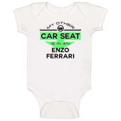 Car Seat In An Enzo Ferrari Funny Kids Car Baby One Piece Car Seat In An Enzo Ferrari Funny Kids Car Baby One Piece