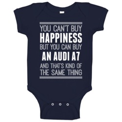 Buy An Audi A7 Happiness Car Lover Baby One Piece Buy An Audi A7 Happiness Car Lover Baby One Piece