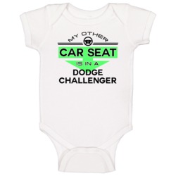 Car Seat In A Dodge Challenger Funny Kids Car Baby One Piece Car Seat In A Dodge Challenger Funny Kids Car Baby One Piece