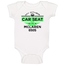 Car Seat In A Mclaren 650s Funny Kids Car Baby One Piece Car Seat In A Mclaren 650s Funny Kids Car Baby One Piece