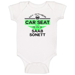Car Seat In A Saab Sonett Funny Kids Car Baby One Piece Car Seat In A Saab Sonett Funny Kids Car Baby One Piece