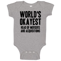 Worlds Okayest Head Of Mergers And Acquisitions Job Baby One Piece Worlds Okayest Head Of Mergers And Acquisitions Job Baby One Piece
