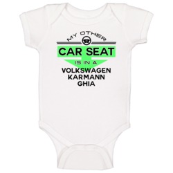 Car Seat In A Volkswagen Karmann Ghia Funny Kids Car Baby One Piece Car Seat In A Volkswagen Karmann Ghia Funny Kids Car Baby One Piece