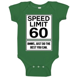 Bmw Speed Limit Fast Car Lover Baby One Piece Bmw Speed Limit Fast Car Lover Baby One Piece
