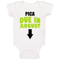Pica Due In August Last Name Maternity Baby One Piece Pica Due In August Last Name Maternity Baby One Piece