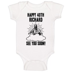 Happy 40th Birthday Richard Name Baby One Piece Happy 40th Birthday Richard Name Baby One Piece