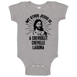 My Other Jesus Is A Chevrolet Chevelle Laguna Cool Car Baby One Piece My Other Jesus Is A Chevrolet Chevelle Laguna Cool Car Baby One Piece