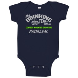 Drinking Team Has Cowboy Mounted Shooting Problem Funny Sports Party B