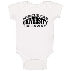 Callaway Muscle Car Universirty Trending Car Baby One Piece Callaway Muscle Car Universirty Trending Car Baby One Piece