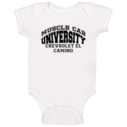 Chevrolet El Camino Muscle Car Universirty Trending Car Baby One Piece Chevrolet El Camino Muscle Car Universirty Trending Car Baby One Piece