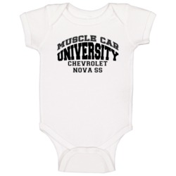 Chevrolet Nova Ss Muscle Car Universirty Trending Car Baby One Piece Chevrolet Nova Ss Muscle Car Universirty Trending Car Baby One Piece