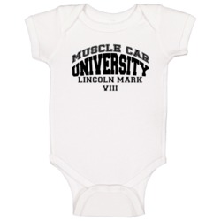 Lincoln Mark Viii Muscle Car Universirty Trending Car Baby One Piece Lincoln Mark Viii Muscle Car Universirty Trending Car Baby One Piece