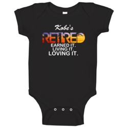 Kobe's Retired Loving It Name Baby One Piece Kobe's Retired Loving It Name Baby One Piece