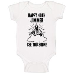 Happy 40th Birthday Jimmer Name Baby One Piece Happy 40th Birthday Jimmer Name Baby One Piece