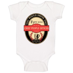 Chief People Officer Beer Drinking Label Inspired Job Baby One Piece Chief People Officer Beer Drinking Label Inspired Job Baby One Piece