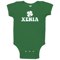 Xenia Irish Town City Illinois Baby One Piece Xenia Irish Town City Illinois Baby One Piece