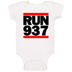 Dayton Oh Run 937 Dmc Inspired Baby One Piece Dayton Oh Run 937 Dmc Inspired Baby One Piece