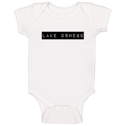 Lake Oswego Popular City Baby One Piece Lake Oswego Popular City Baby One Piece
