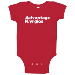 Advantage Kyrgios Trending Tennis Baby One Piece Advantage Kyrgios Trending Tennis Baby One Piece