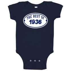 The Best Of 1936 Popular Birth Year Baby One Piece The Best Of 1936 Popular Birth Year Baby One Piece
