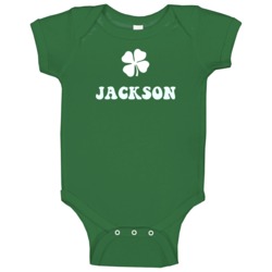 Jackson Tennessee Irish Green Clover City Baby One Piece Jackson Tennessee Irish Green Clover City Baby One Piece