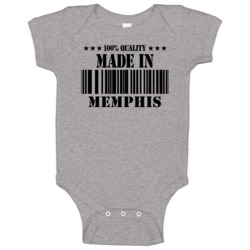 Made In Memphis Tennessee Funny Baby One Piece Made In Memphis Tennessee Funny Baby One Piece