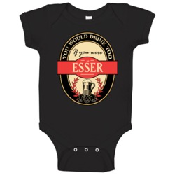 Drink If You Are An Esser Funny Beer Party Label Inspired Baby One Pie Drink If You Are An Esser Funny Beer Party Label Inspired Baby One Pie