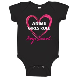 Anime Girls Rule Boys Drool Sporty Baby One Piece Anime Girls Rule Boys Drool Sporty Baby One Piece