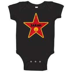 Sarah Hollywood Walk Of Fame Star Name Baby One Piece Sarah Hollywood Walk Of Fame Star Name Baby One Piece